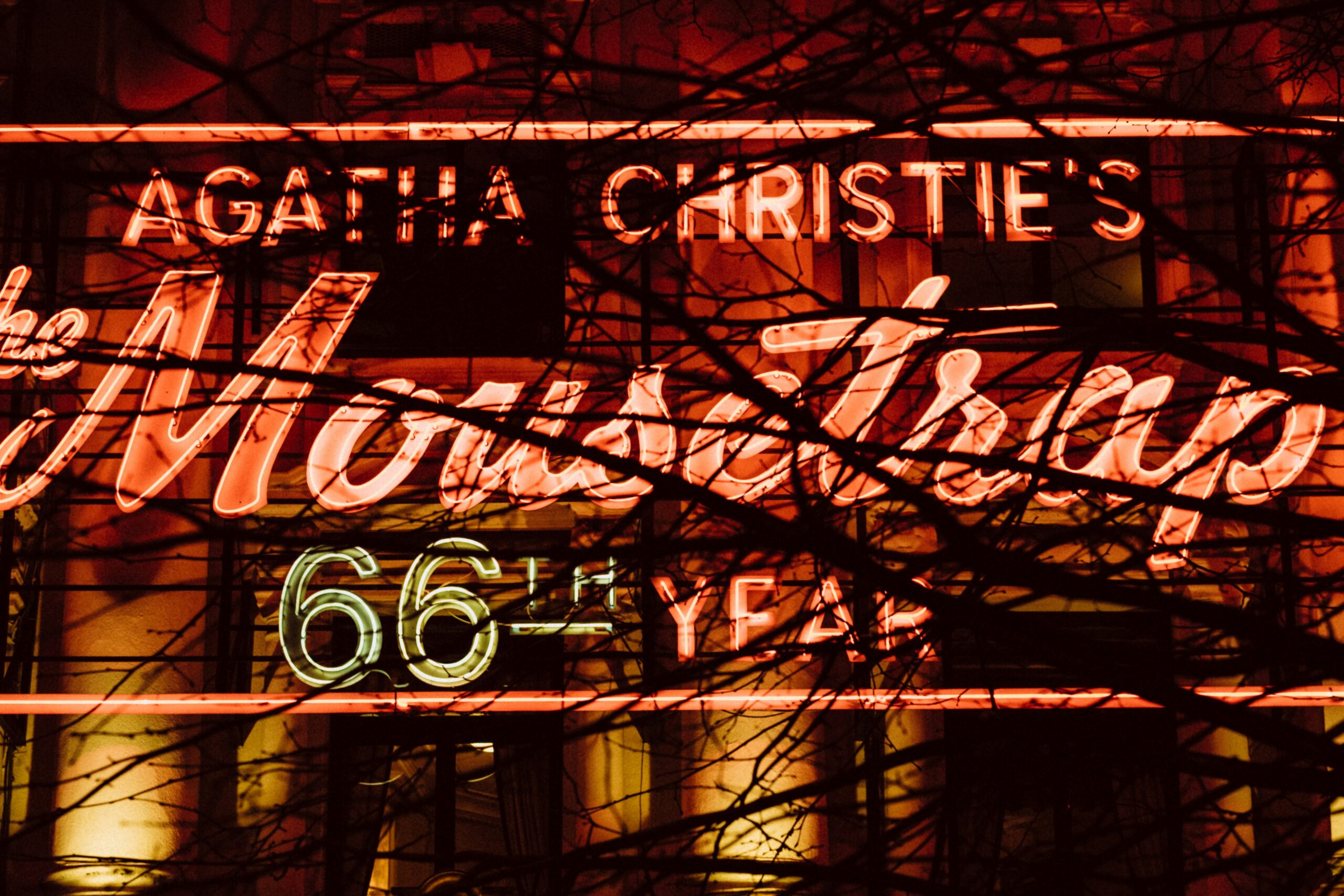 Unveiling Secrets: A Deep Dive into 'Big Little Lies' by Liane Moriarty 3 The Mousetrap neon signage