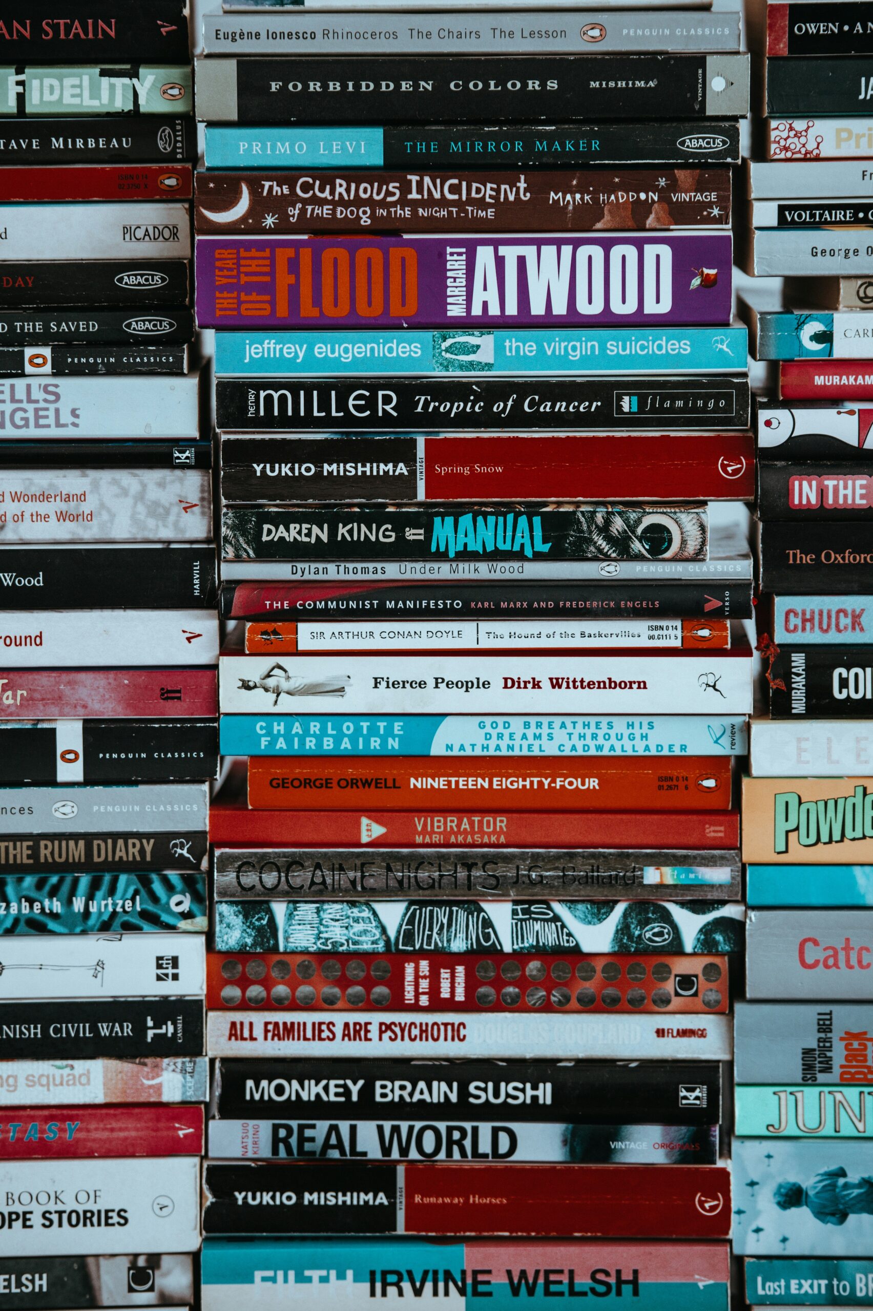 "1984" by George Orwell: The Dystopian Novel and Its Influence on Contemporary Literature 7 assorted-titled book lot