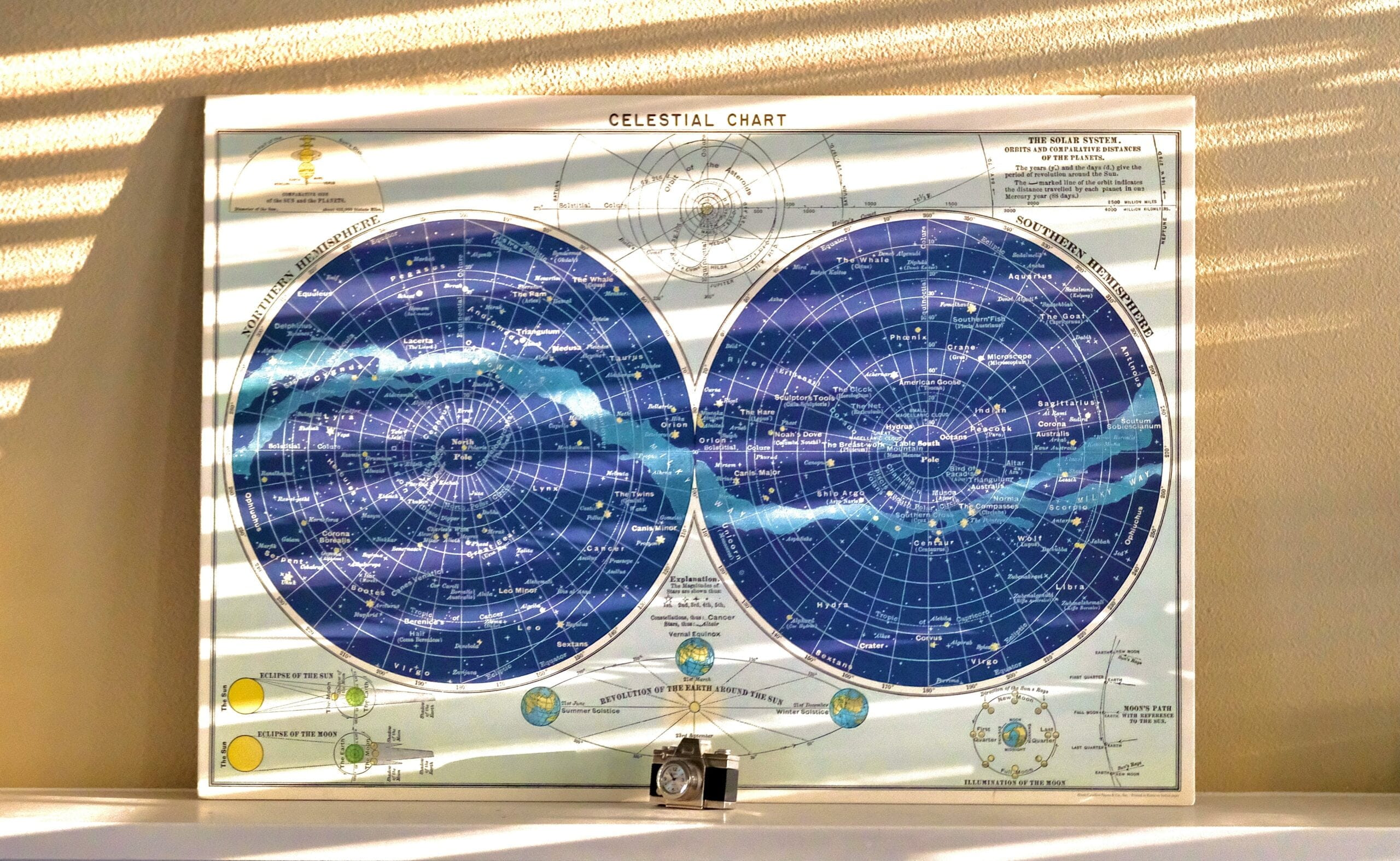 The Celestial Map: Unraveling the Secrets of Star Constellations 2 blue and white round decor